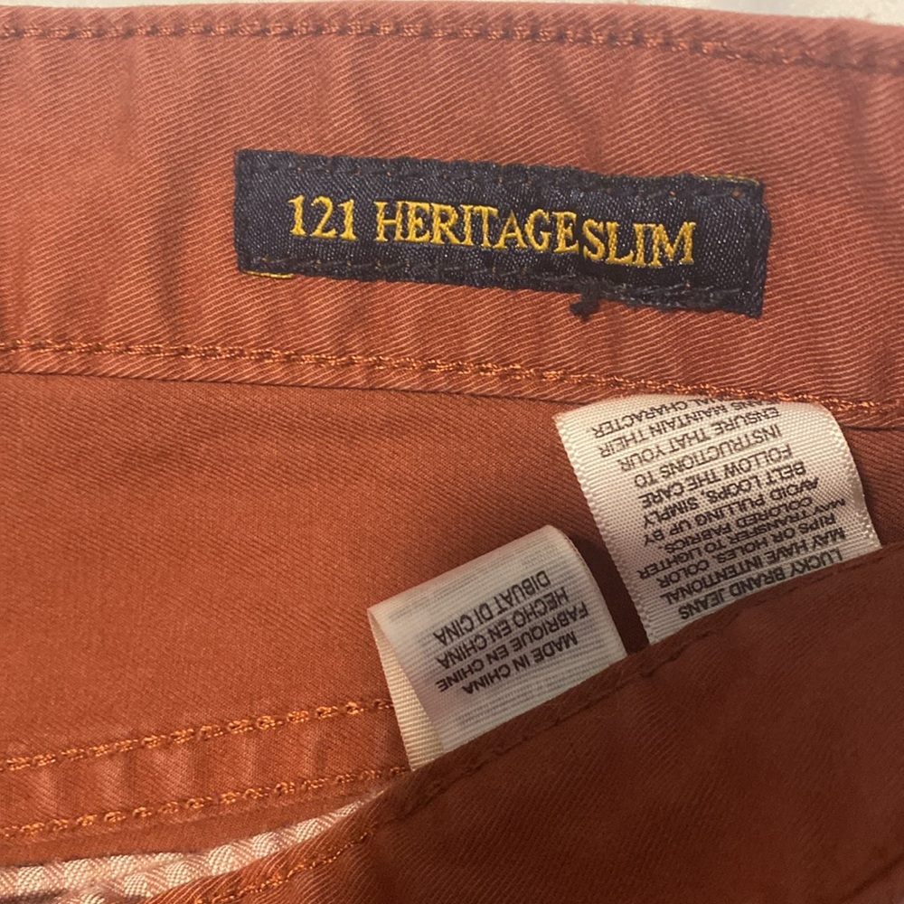 Men’s lucky brand rust red pants - Picture 2 of 5